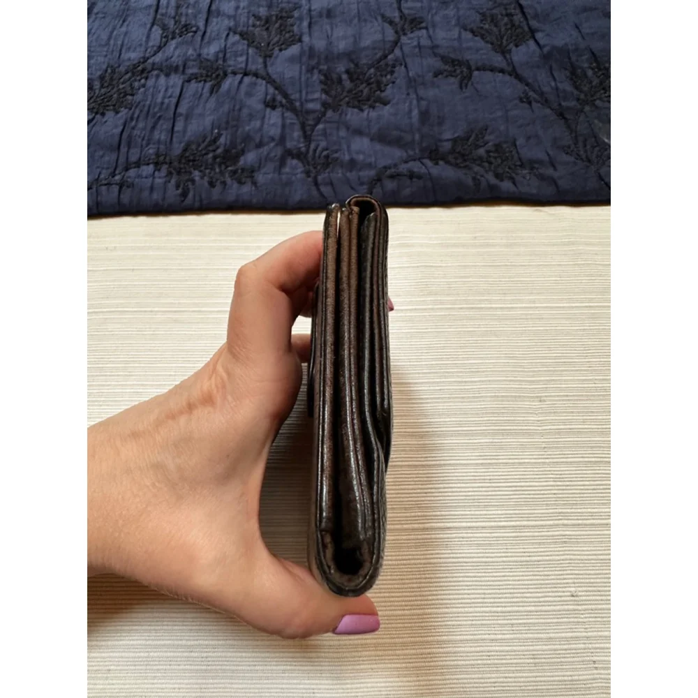 Chanel Black Caviar Leather Compact Wallet